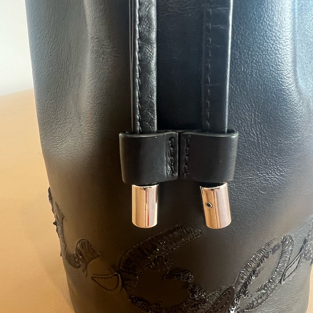 CHRISTIAN LOUBOUTIN
Marie Jane Black Leather Mini Bucket Bag - Picture 4 of 8